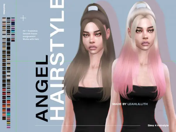 The Sims Resource: Angel Hair by Leah Lillith for Sims 4