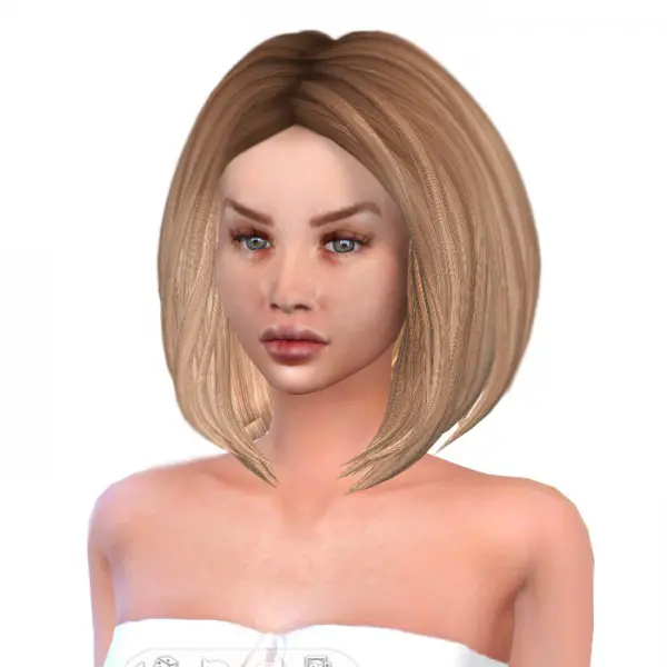 Lluxuriah Sims: Yuri Hair for Sims 4