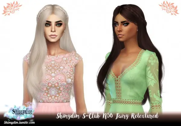 Shimydim: S Club`a N50 Fairy Hair Retextured for Sims 4