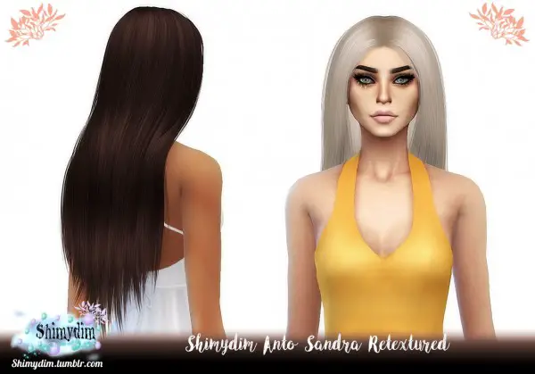 Shimydim: Anto`s Sandra Hair Retextured for Sims 4