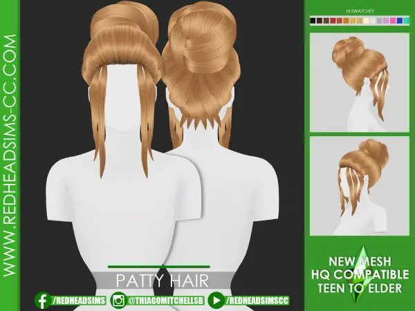 Coupure Electrique: Patty Hair for Sims 4