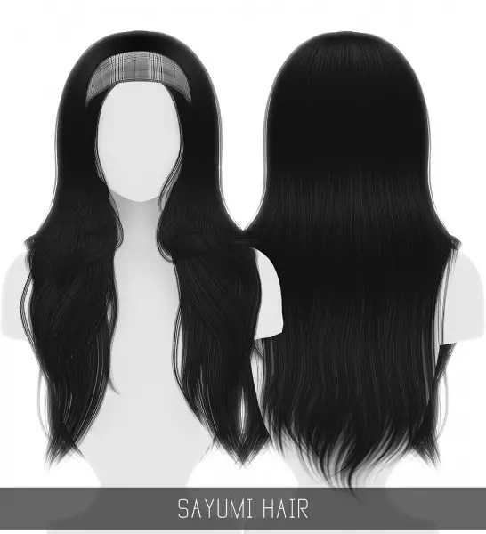 Simpliciaty: Sayumi Hair for Sims 4