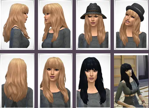 Birksches sims blog: Amara Hair for Sims 4