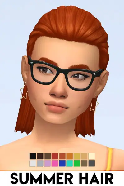  IMVikai: Summer Hair for Sims 4