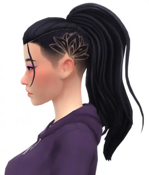 Simandy: Lotus Hair for Sims 4