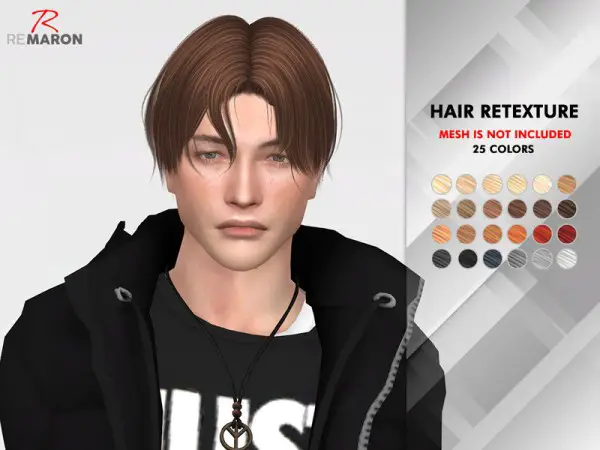 The Sims Resource: Wings ON0218 hair retextured by remaron for Sims 4