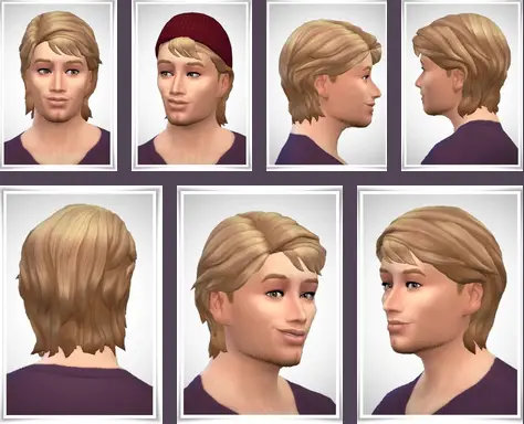 Birksches sims blog: Dencil Hair for Sims 4