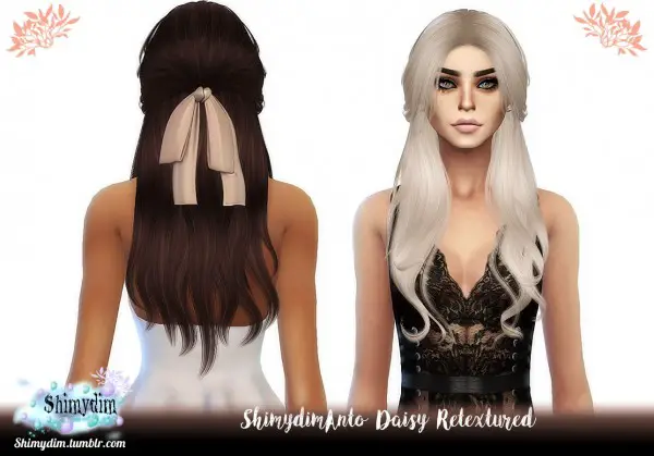 Shimydim: Anto`s Daisy hair retextured for Sims 4