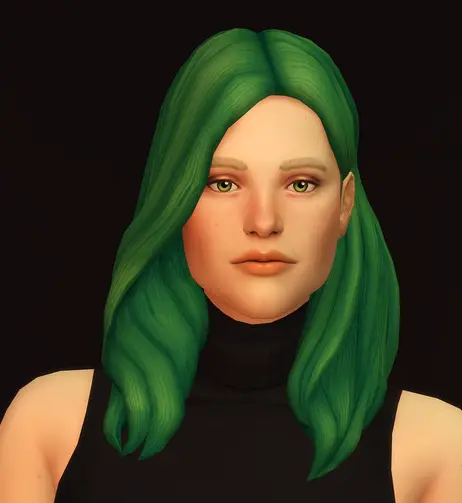 Rusty Nail: Wavy Hair Edit V2 for Sims 4
