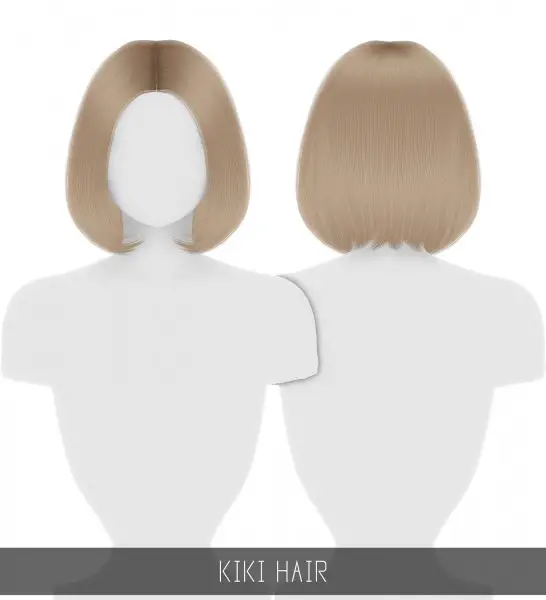 Simpliciaty: Kiki Hair for Sims 4