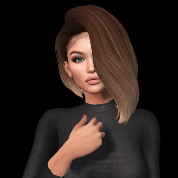 Lluxuriah Sims: Alda Hair for Sims 4