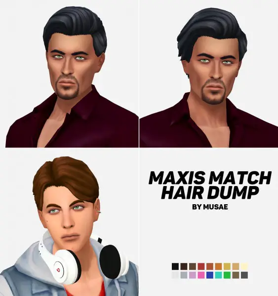Effie: Maxis Match Hair Dump for Sims 4