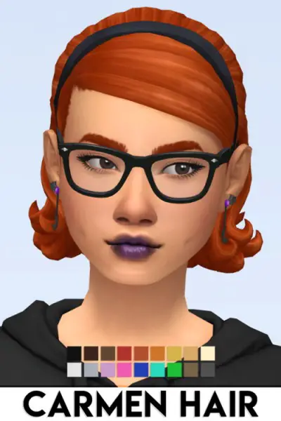 IMVikai: Carmen Hair for Sims 4