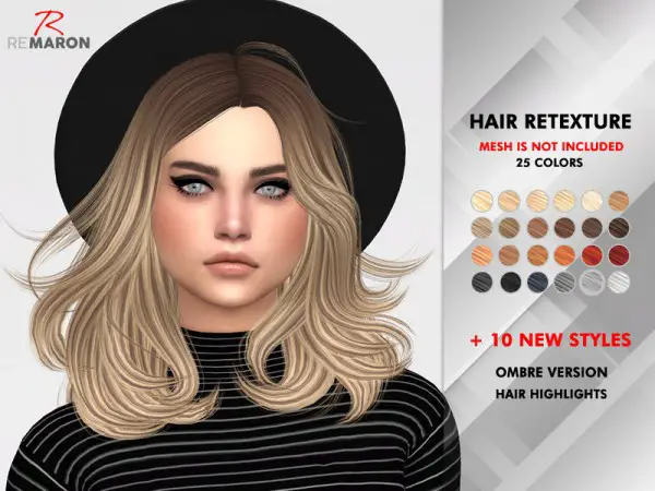 The Sims Resource: LeahLillith` Sybil hair retextured by remaron for Sims 4