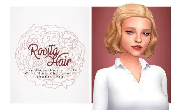 Isjao: Rosita Hair for Sims 4