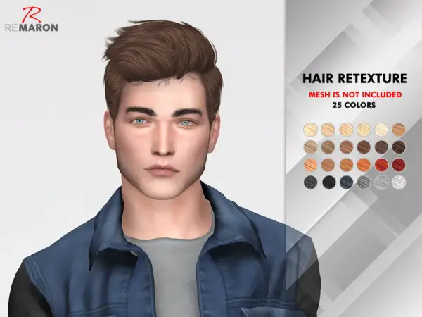 The Sims Resource: Wings OS0508 hair retextured by remaron for Sims 4