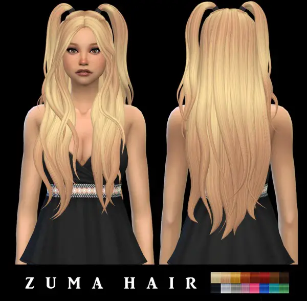 Leo 4 Sims: Zuma Hair for Sims 4