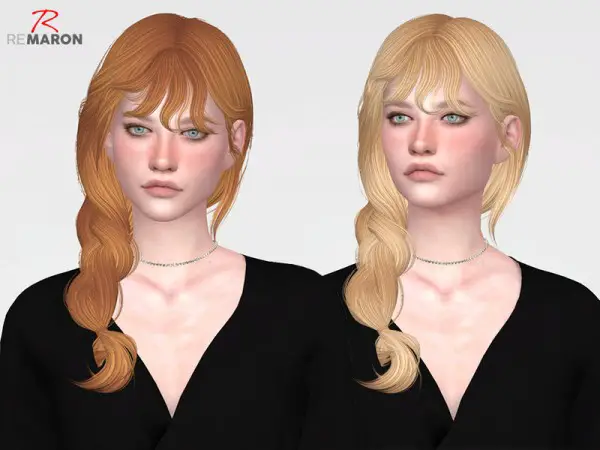 The Sims Resource: Mellow Hair Retextured by remaron for Sims 4