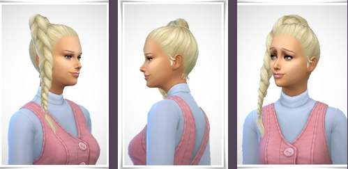 Birksches sims blog: Maisy Hair for Sims 4