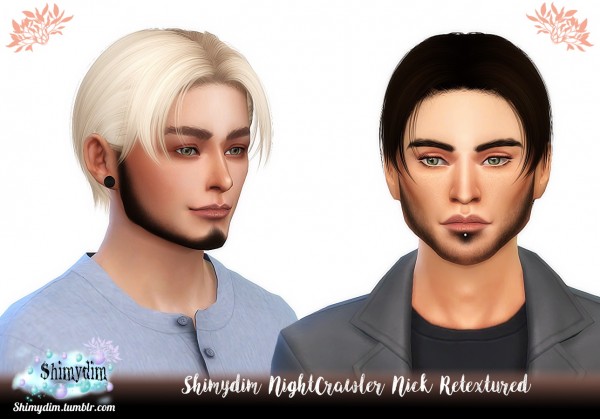 Shimydim: NightCrawler`s Nick Hair Retextured for Sims 4