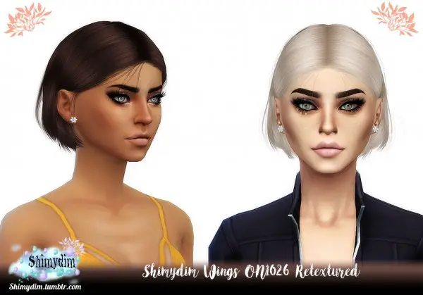 Shimydim: WINGS ON1026 hair retextured   kids and Toddlers Version for Sims 4