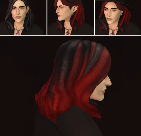 Rusty Nail: EP07 Wavy Hair Edit M V3 for Sims 4