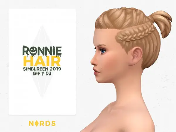 The Sims Resource: Ronnie Hair by Nords for Sims 4