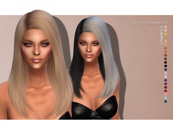 The Sims Resource: Conspiracy hair by Nightcrawler for Sims 4