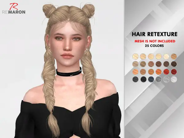 The Sims Resource: Wings ON1017 Hair Retextured by Remaron for Sims 4