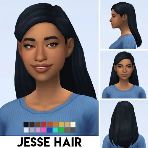 IMVikai: Jesse hair for Sims 4