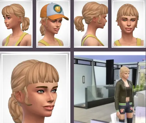 Birksches sims blog: Elise Hair for Sims 4