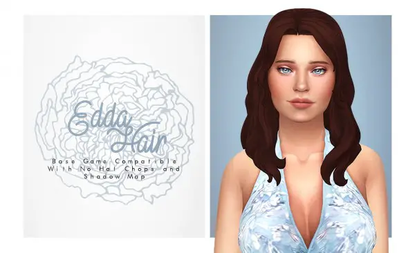 Isjao: Edda Hair for Sims 4