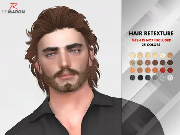 The Sims Resource: ON1208 Hair Retextured for Sims 4
