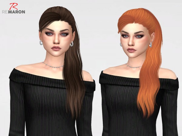 The Sims Resource: S Club`s N46 Gigi Hair Retextured by remaron for Sims 4