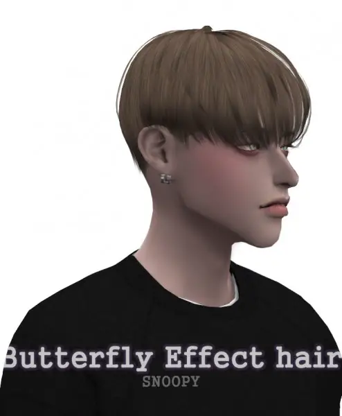 Snoopy: Butterfly Effect hair for Sims 4