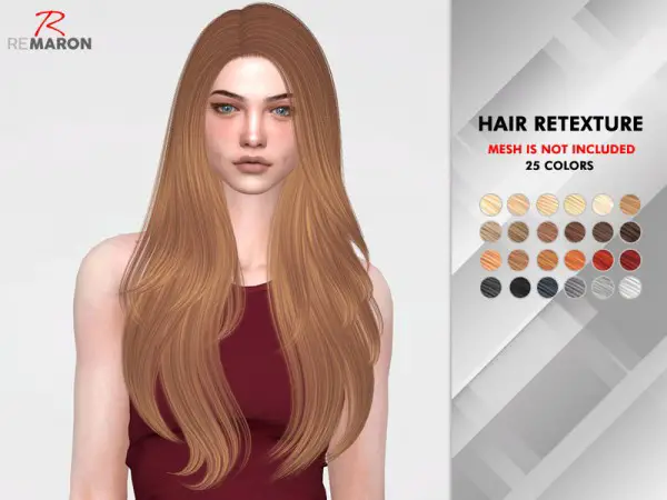 The Sims Resource: Nightcrawler`s Coins hair retextured by remaron for Sims 4