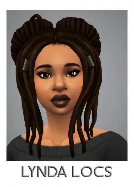 Savvy Sweet: Lynda Locs Hair for Sims 4