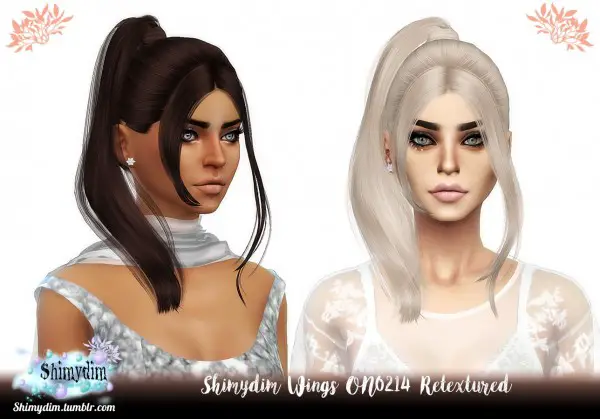 Shimydim Wings On0214 Retextured Sims 4 Hairs