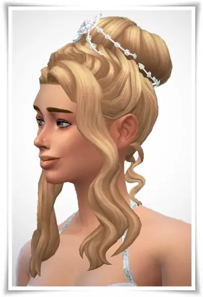 Birksches sims blog: Ashley WeddingHair for Sims 4