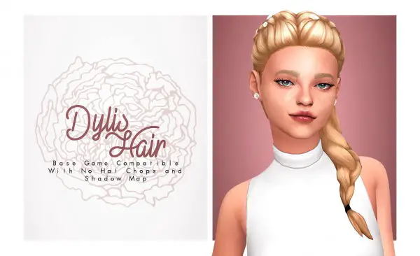 Isjao: Dylis Hair for Sims 4