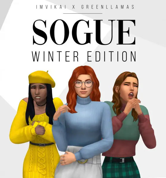 IMVikai: Sogue Winter Edition Hair for Sims 4