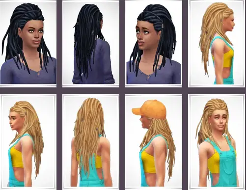 Birksches sims blog: JessieDreads for Sims 4