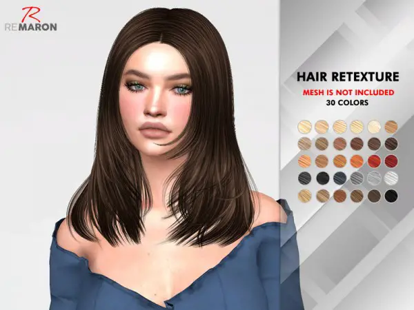 The Sims Resource: Kala Hair Retextured by remaron for Sims 4