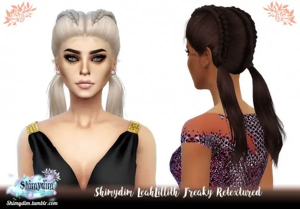 Shimydim: LeahLillith`s Freaky Hair Retextured for Sims 4