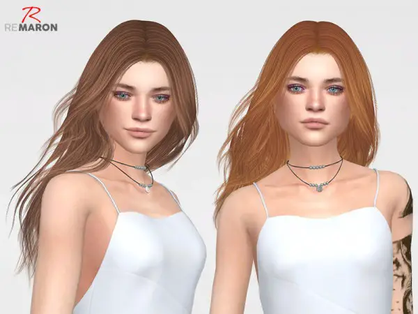 The Sims Resource: TZ0201 Hair Retextured by remaron for Sims 4