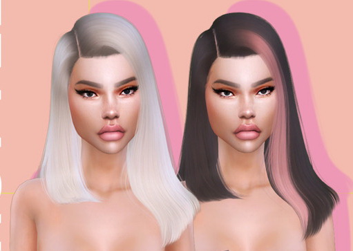The Sims Resource: Onika Hair by LeahLillith for Sims 4
