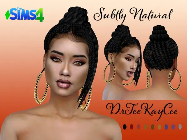 The Sims Resource: Subtly Natural Hair by drteekaycee for Sims 4