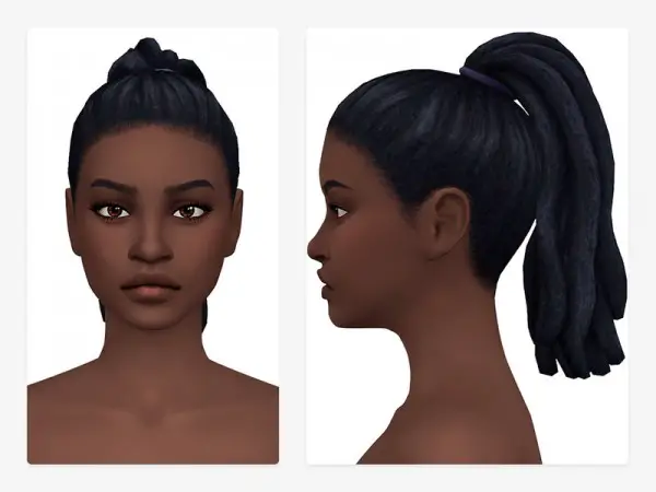 The Sims Resource: Zadie Hair by Nords for Sims 4