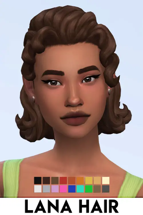 IMVikai: Lana Hair - Sims 4 Hairs