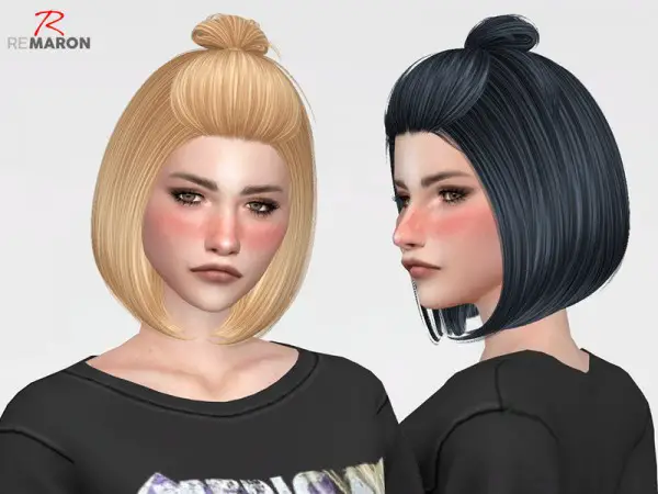 The Sims Resource: Mars Hair Retextured by remaron for Sims 4
